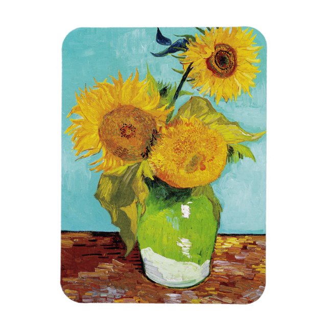 SunblommVincent van Gogh Magnet (Vertikal)
