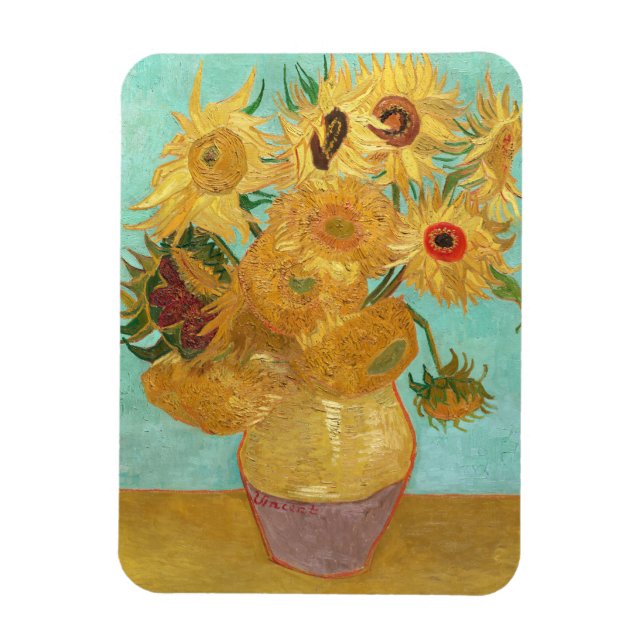 SunblommVincent van Gogh Magnet (Vertikal)