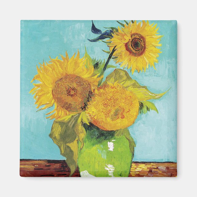 SunblommVincent van Gogh Magnet (Framsidan)