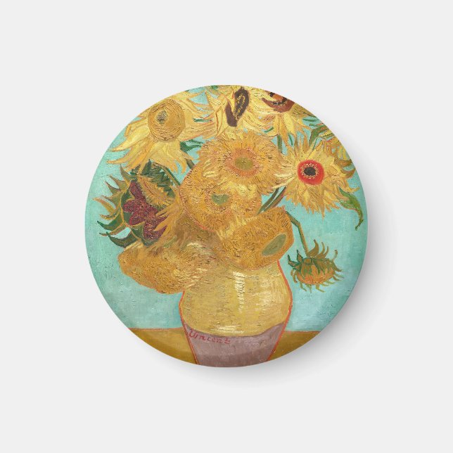 SunblommVincent van Gogh Magnet (Framsidan)