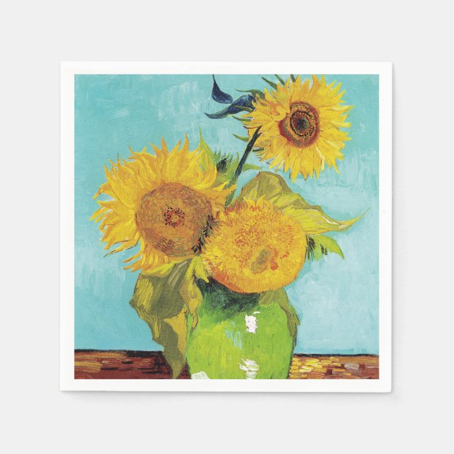 SunblommVincent van Gogh Pappersservett (Framsidan)