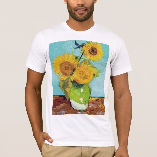SunblommVincent van Gogh T Shirt (Framsida)