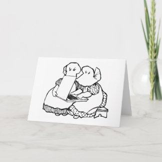 Sunbonnet Smart Logotyp Greeting Card Kort