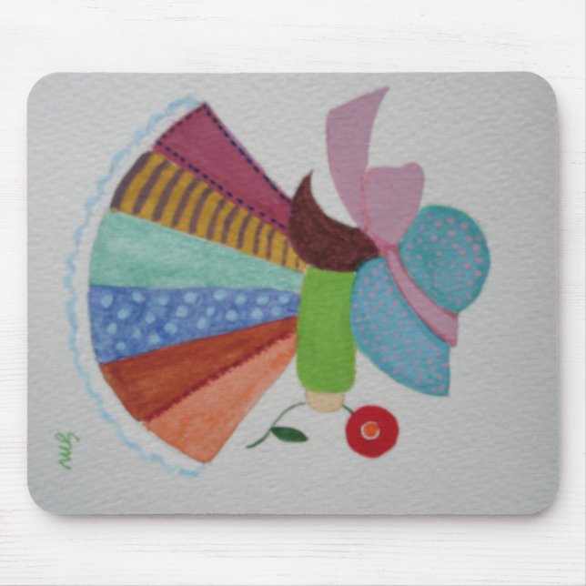 Sunbonnet stämm Mousepad Musmatta (Framsidan)
