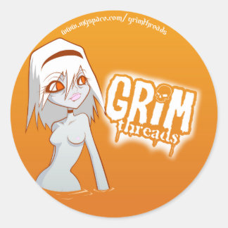 Sunburn Sticker Runt Klistermärke