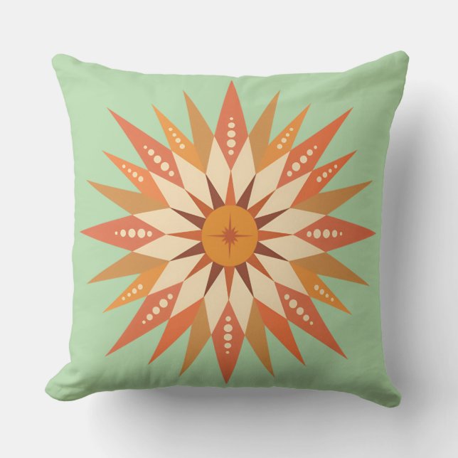 Sunburst Boho Kudde (Framsida)