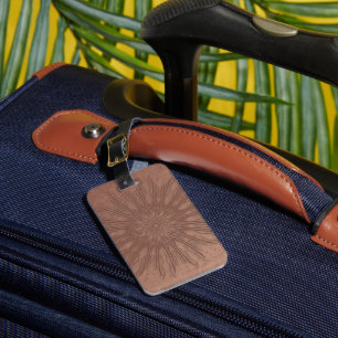 Sunburst boho mandala bagagebricka