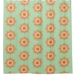 Sunburst Boho Shower Curtain