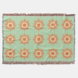 Sunburst Boho Throw Blanket Filt