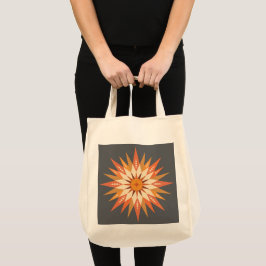 Sunburst Boho Tote Bag Tygkasse