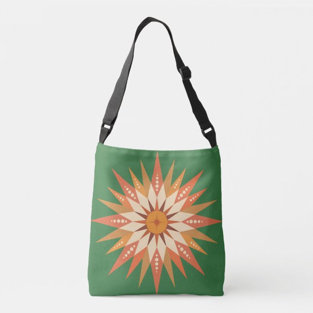 Sunburst Boho Tote bags Axelväska (Baksida)