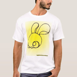 Sunburst Bunny på en vit T Shirt