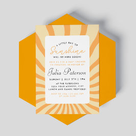 Sunburst Little Ray of Sunshine Baby Shower Inbjudningar