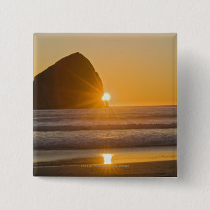 Sunburst- och höstacksten på udd Kiwanda Knapp