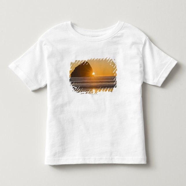 Sunburst- och höstacksten på udd Kiwanda T Shirt (Framsida)