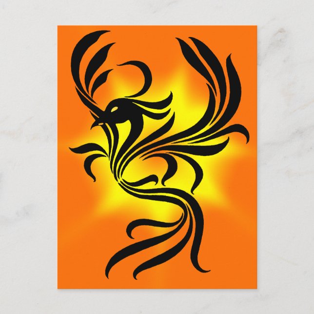 Sunburst Phoenix Vykort (Framsida)