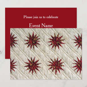 Sunburst Quilt-inbjudan Inbjudningar