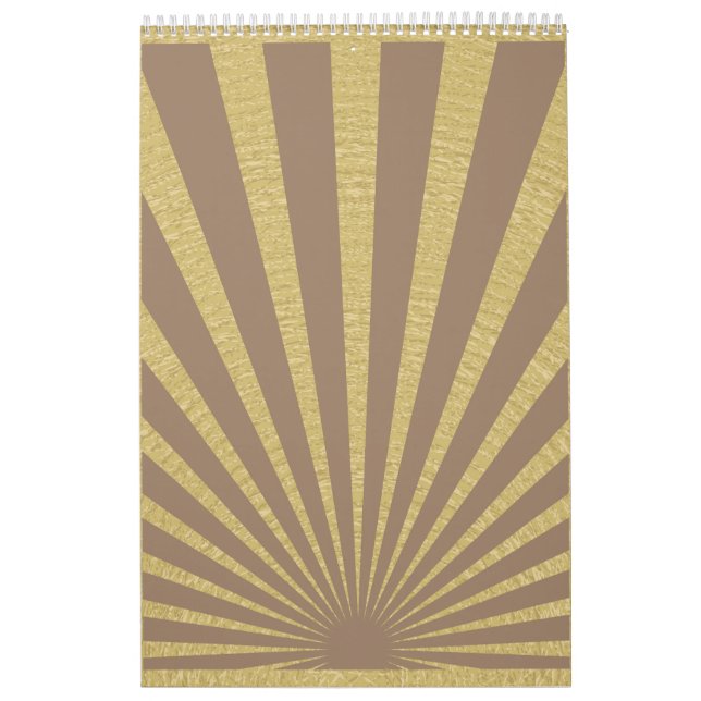 Sunburst rand poster kalender (Omslag)