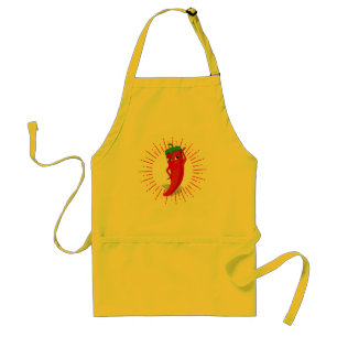 Sunburst Red Hett Pepper Diva Vuxen Apron Förkläde