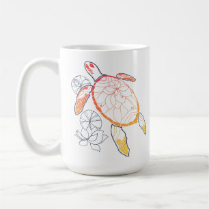Sunburst Sea Turtle Kaffemugg