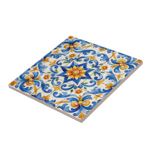Sunburst Spice Azulejo Kakelplatta