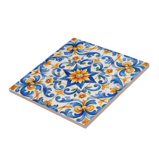 Sunburst Spice Azulejo  Kakelplatta (Sidan)