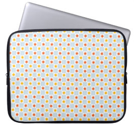 Sunburst Stripe Checkerboard Laptop Sleeve