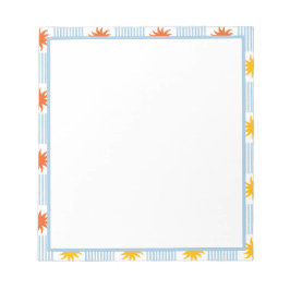 Sunburst Stripes Border Notepad Anteckningsblock