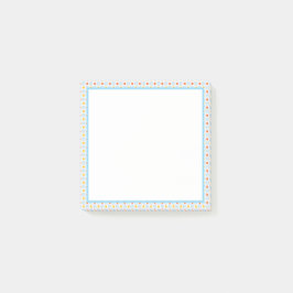 Sunburst Stripes Checkerboard Sticky Note Post-it Block