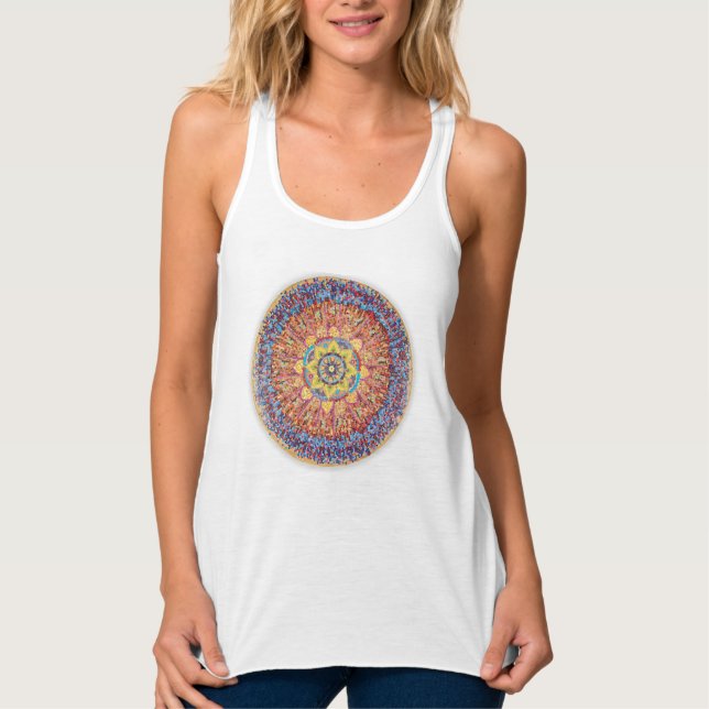 Sunburst tank linne med racerback  (Framsida)