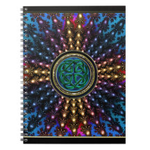 SunburstFractalMandala med den Celtic fnurran