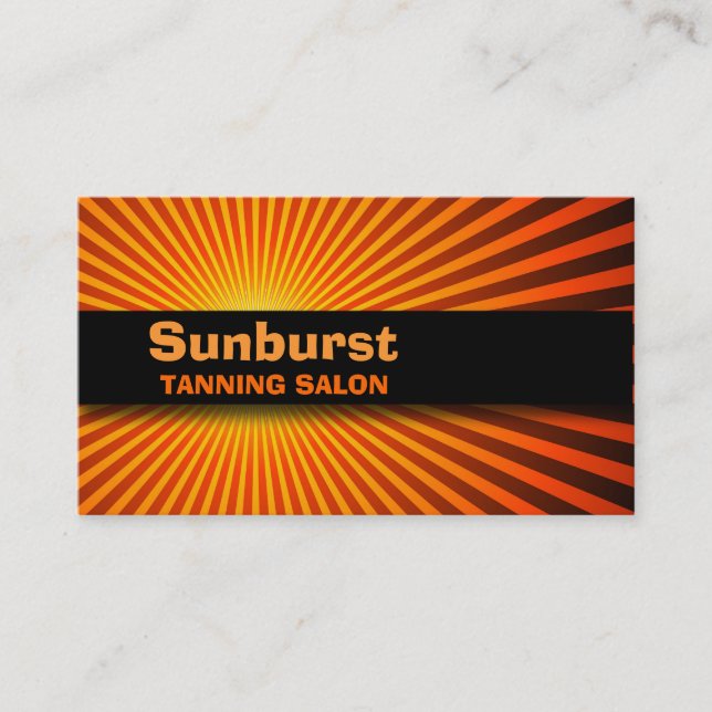 Sunburstvisitkort Visitkort (Framsida)