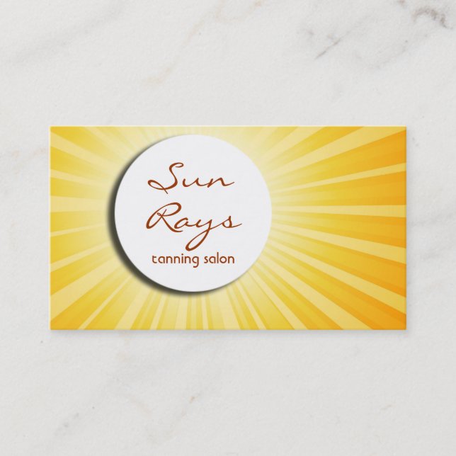 Sunburstvisitkort Visitkort (Framsida)