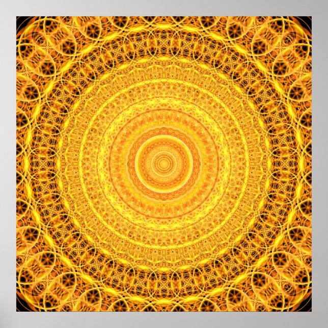 Suncatcher Mandala Poster (Framsidan)