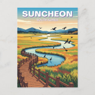 Suncheon Sydkorea Vykort