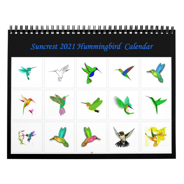 Suncrest 2021 Hummingbird Kalender (Omslag)