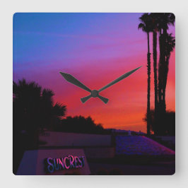 SUNCREST WALL CLOCK FYRKANTIG KLOCKA