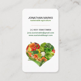 Sund affär för fruktgrönsakhjärta visitkort