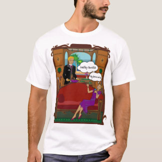 Sund choklad på skjortan beklär t-shirt