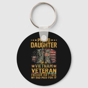 Sund dotter till Vietnam Veteran Patriotic Vet Fl Nyckelring