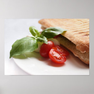 Sund italiensk mataffisch poster