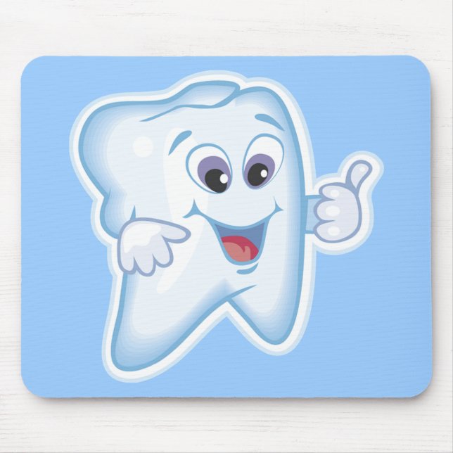 Sund lycklig tand musmatta (Framsidan)