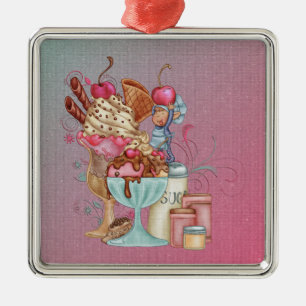 Sundae Chef Julgransprydnad Metall