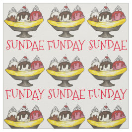 SUNDAE (SÖNDAG) FUNDAY Ice Cream Banana Split Food Tyg