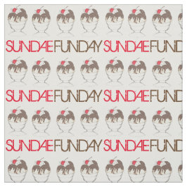SUNDAE (SÖNDAG) FUNDAY Ice Cream Hett Fudge Foodie Tyg