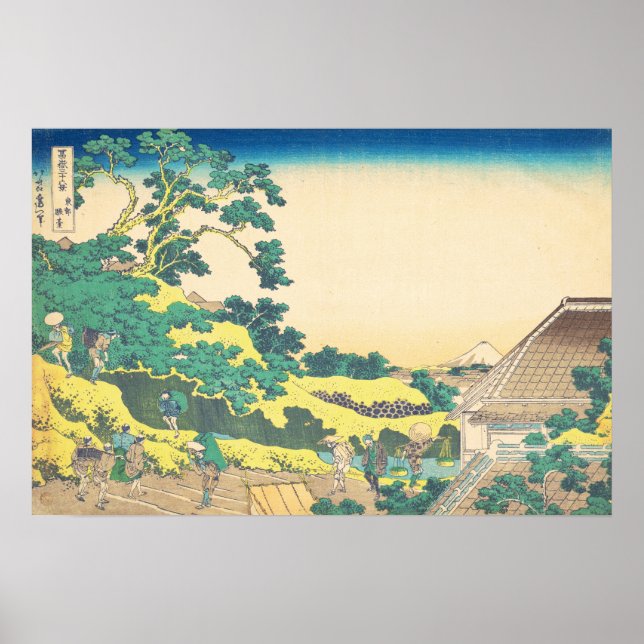 Sundai, Edo Hokusai Ukiyo-e Japansk konst Poster (Framsidan)