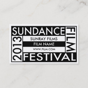 Sundance filmfestival 2013 visitkort
