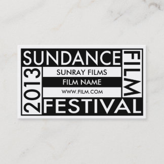 Sundance filmfestival 2013 visitkort