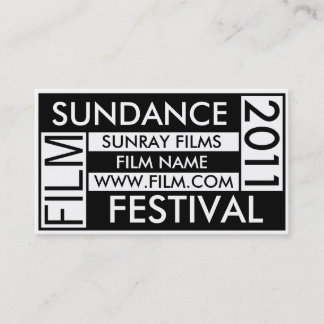 SUNDANCE-FILMFESTIVALVISITKORT 2011 VISITKORT
