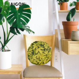 Sundance Mexican Orange Plant Blommigt Rund Kudde